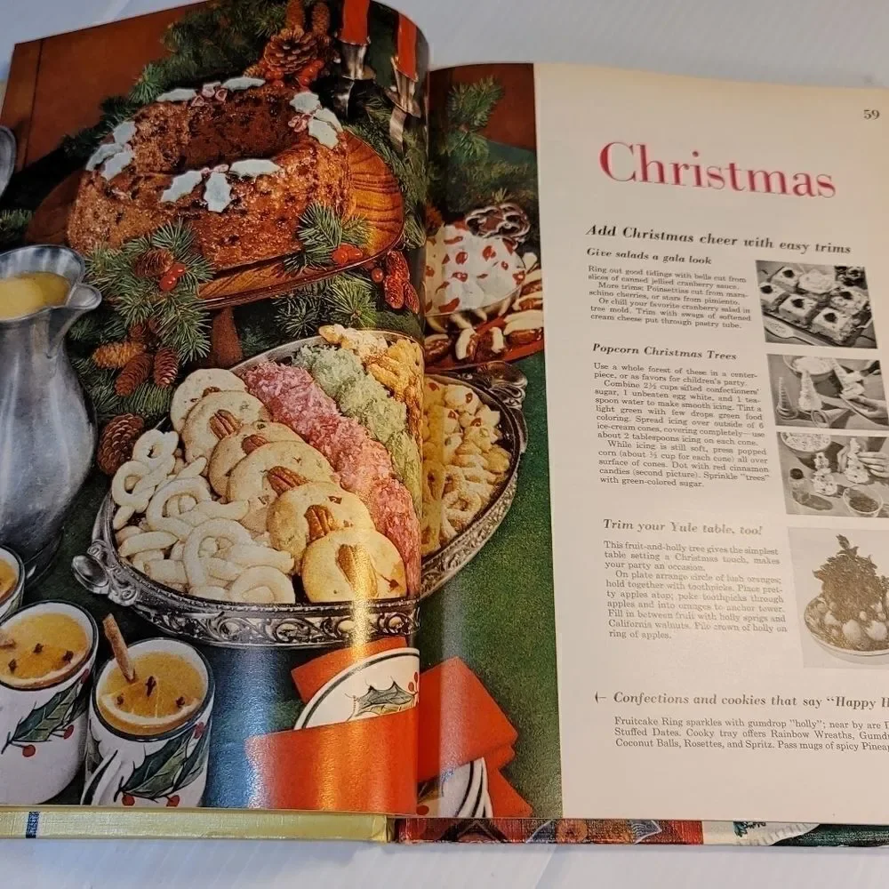 Better Homes Gardens Holiday Cook Book Vintage